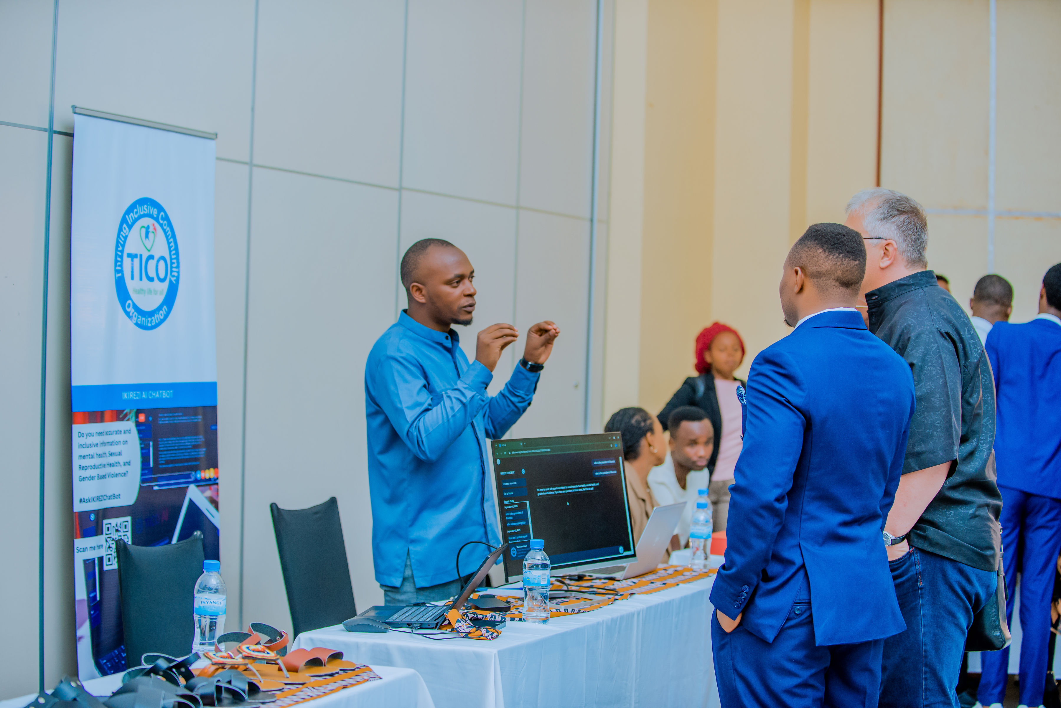 Youth participating in skills development training