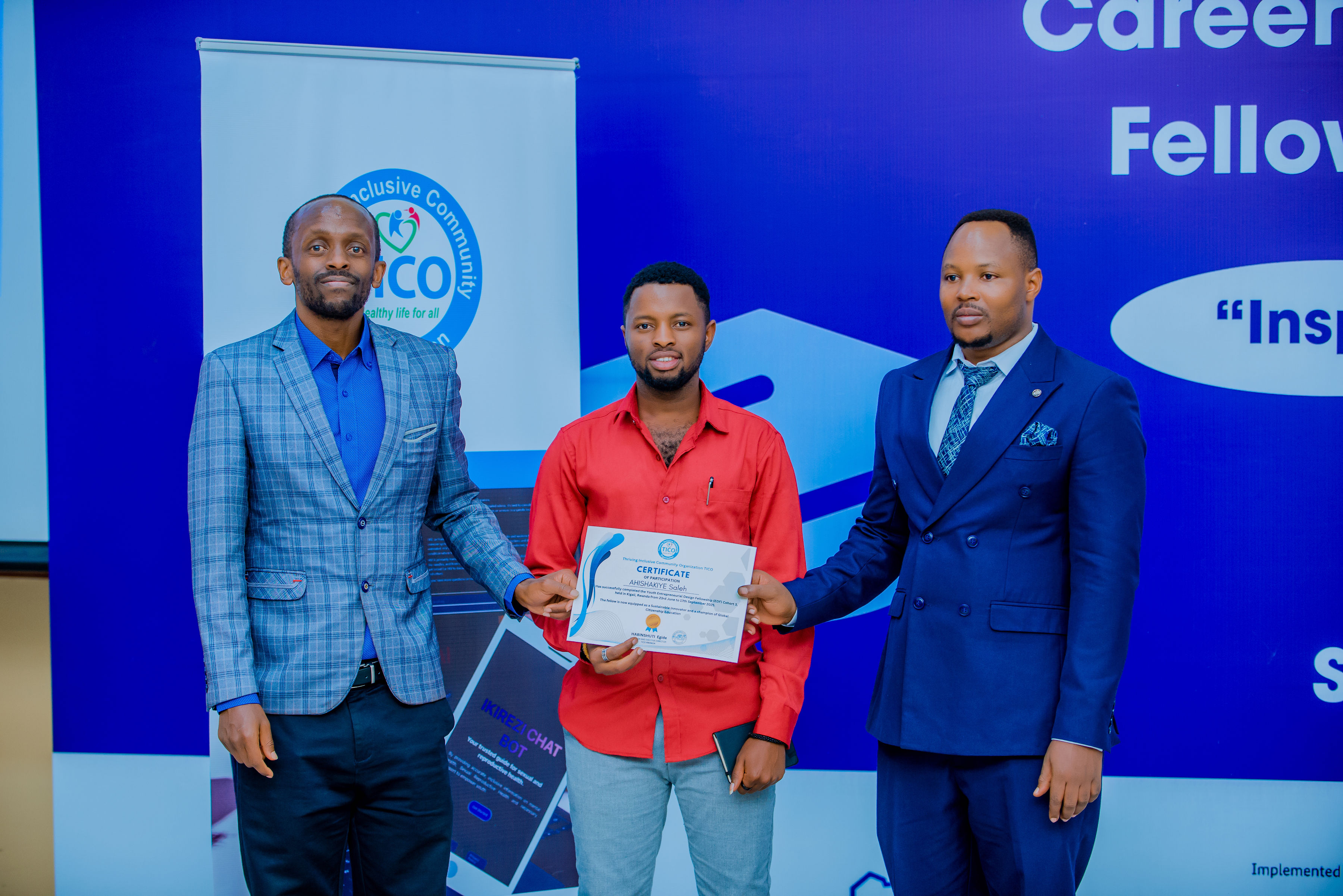 Saleh Ahishakiye wavuze  ko amahugurwa yabonye yamwaguriye amarembo, akamuhuza n’abaterankunga